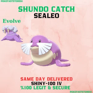 Sealeo Pokemon Go Shundo Catch✨Shiny - 100 iv✨Same Day Delivered✨Walrein - Picture 1 of 1