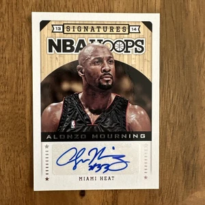 2013-14 NBA Hoops Alonzo Mourning Signatures #116 Heat AUTO Autograph Signature - Picture 1 of 10