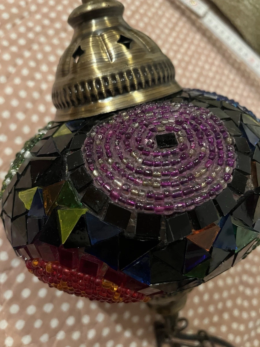 Mosaiklampe Orientalisch – Tisch- Oder Stehlampe, Bunt, Handgefertigt, Mit E14-Fassung, Höhe 24 Cm
