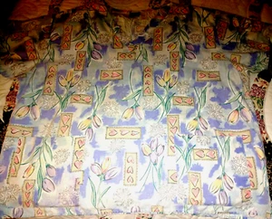 CREST SOFTWARE SCRUBS TOP SHIRT HEARTS FLOWERS VALENTINE 3XL 2 POCKET FRONT - Picture 1 of 4