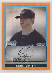 2009 Bowman Draft Prospects Chrome Orange Refractor /25 Egan Smith #BDPP64