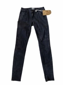 PRPS HEIRLOOM Black Authentic Made in USA Extra Skinny Jeans 25x33 Hand Crafted - Picture 1 of 8