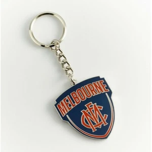 33740 MELBOURNE DEMONS AFL TEAM LOGO MASCOT METAL KEYRING KEY RING - Picture 1 of 1