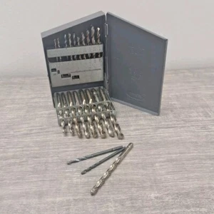 HUOT Drill Index 1/16″ to 3/8″ by 1/64ths - 21 Bits - Nearly Full - Picture 1 of 10