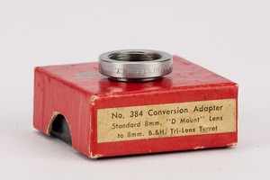 Elgeet Conversion Adapter Objektivadapter Standard 8mm D Mount to 8mm 