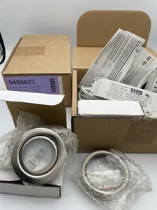 2 low volt TRESCO 2 PUCK LIGHT KIT 12v 20W bulb plug-in power cabinet shelf - Picture 1 of 4