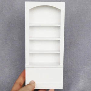 Dollhouse Miniature Cabinet White 1:12 Scale Furniture Library Living Room - Picture 1 of 7
