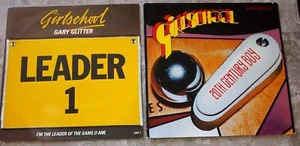 2 Girlschool & Gary Glitter EP 12" Vinyl EX 20th Century Boy & I'm the Leader - Picture 1 of 7