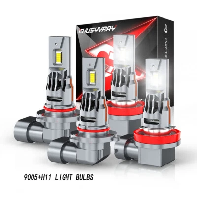 9005 H11 Accesorios Bombillas Kit Para Mazda CX-3 2016 2017-2019 4x Blanco Foto 1 de 4