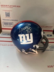 IKE HILLIARD SIGNED RIDDELL NEW YORK GIANTS MINI HELMET - Picture 1 of 2