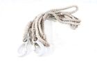 Old Rope 500cm With 2 X Carabiner Hooks Large Rescue Rope Fire Brigade DDR Decor
