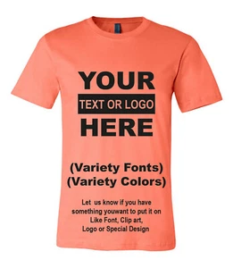 Personalized Custom T-Shirt Print Your Logo Photo Custom Made Shirt - Picture 1 of 49