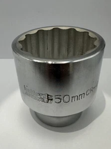 50mm CR-V HALFORDS ADVANCED 3/4 Drive Shallow 12 Point Socket *FREE POST * NEW - Picture 1 of 2