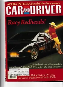 Revista Car and Driver edición septiembre 1986. Racy Redheads! - Imagen 1 de 1