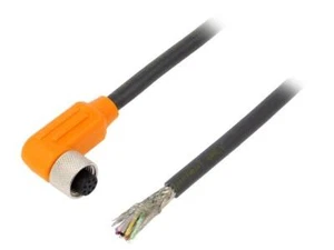 RKWTS 8-299/10M Interconnect Cable M12 PIN: 8 Angled 10m Male 30VAC 4A LUM - Picture 1 of 1