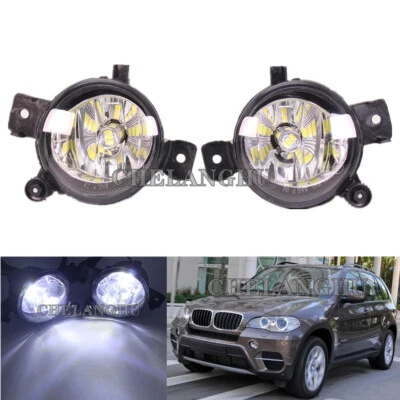 For BMW X5 E70 2011 2012 2013 Fog Lights Lamps LED Bulb 63177224643 63177224644 Foto 1 de 4