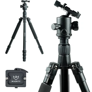 Mighty Hunting Tripod + Picatinny Adapter - 155cm Max, 10KG Capacity + Carry Bag - Picture 1 of 6