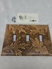 Artisan Leather CAMO CAMOUFLAGE LIGHT 3 SWITCH OUTLET WALL PLATE COVER w/ screws