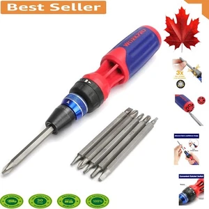 Ergonomic 12-in-1 Screwdriver Set - Quick-Load Mechanism & Double End Bits - Picture 1 of 9