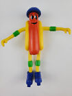 2004 Nathans Hot Dog Bendable Toy 5" Figure Rollerblader