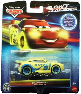Disney Pixar The World of Cars Glow Racers Dinoco Cruz Ramirez Glows in the Dark - Picture 1 of 6