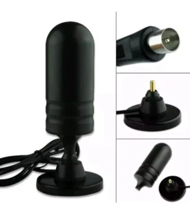 ANTENNA TV DIGITALE TERRESTRE INTERNO ESTERNO AMPLIFICATA 35DB DVB-T AUTO CAMPER - Foto 1 di 1
