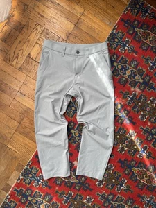 Lululemon Pants Womens Size 28 Grey Striped Dance Studio Unlined Athletica - Picture 1 of 8