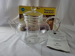 Jenaer Glas Mikado Teekanne Teapot Clear w/ Infuser 1.2 ltr -Germany -NEW & FR S - Picture 1 of 6
