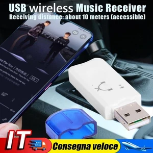 BT-470 USB Bluetooth A2DP Handsfree Adapter Wireless Stereo Audio Music Receiver - Photo 1/8