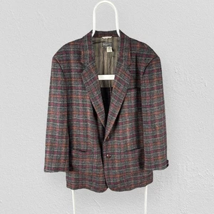 Ermenegildo Zegna Check Wool Blazer Jacket Made in Italy Multicolour Mens UK 42 - Picture 1 of 6