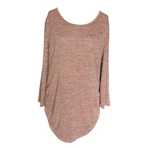 Faded Glory Womens Rust Longline Long Sleeve Top Size XXL -Hole Under Armpit- - Picture 1 of 7