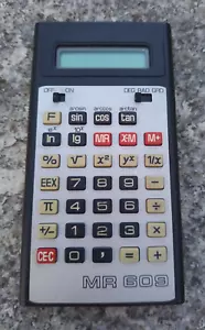 DDR Taschenrechner RFT MR 609 – robotron schulrechner sr1 rema eaw kofferradio - Bild 1 von 4