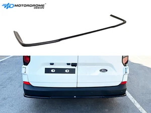 REAR SPLITTER FOR FORD TRANSIT CUSTOM / TOURNEO MK2 / VW T7 ABS GLOSS BLACK - Picture 1 of 6