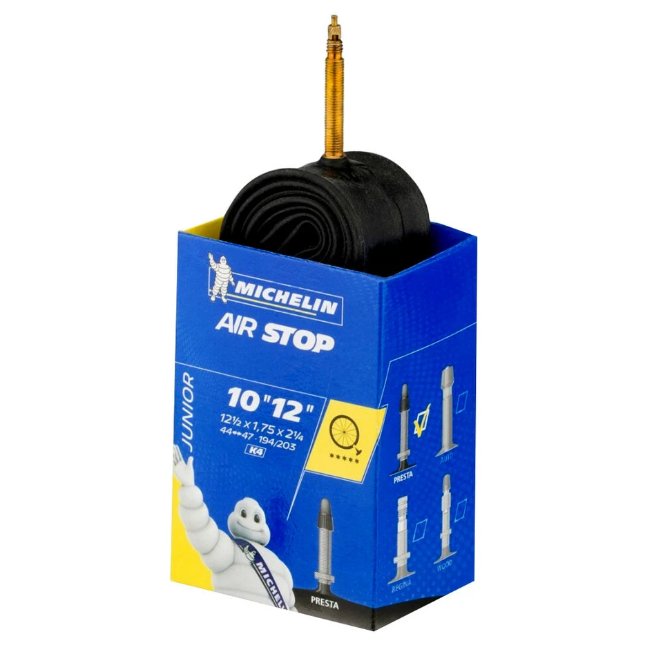TUBO INTERIOR MICHELIN 10-12 x 1,75-2 1/4" (44/47-194/203) K4 CICLO VÁLVULA PRESTA Foto 1 de 1