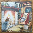 Brambly Hedge Christmas Card With Envelope by Jill Barklem Cosy by the fire