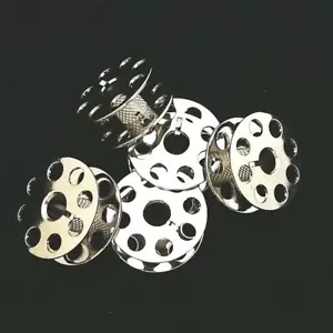 "M" Style Bobbins (Steel) with Knurled Stem x5 (18034QW-N) for Long Arm Machines - Picture 1 of 3