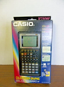 Casio CFX -9800G-w Color Graphing Calculator manual and Hard Case New NOS - Picture 1 of 10