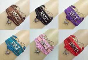 Infinity Love CABALLOS con Lindo Brazalete Dije Caballo Multicolor Nuevo Seguimiento Gratuito - Imagen 1 de 21