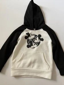 Jumping Beans Disney Black & White Boys Mickey Mouse Hoodie Size 5** - Picture 1 of 5