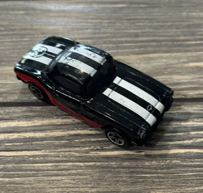 Vintage 1998 Matchbox Black White Stripe Toy Car Vehicle Foto 1 de 4
