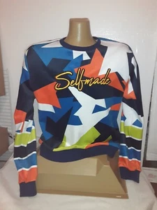 SWITCH Remarkable Men's Size XL Designer Velor Colorful Pullover - Picture 1 of 6