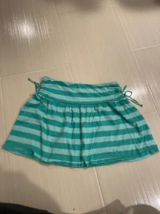 Girl's Old Navy Striped Mint Green Sparkle Skirt Size XL EUC - Picture 1 of 2