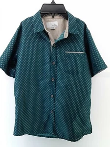 Craft + Flow Little Boy Size 7 - XLarge | Teal/Tan/White | Button Down Shirt - Picture 1 of 7