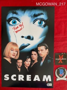 ROSE MCGOWAN HANDSIGNIERT SIGNIERT 11x17 FOTO! SCHREIEN! TATUM! BECKETT COA! HORROR! - Bild 1 von 3