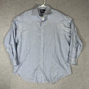 Camisa Ralph Lauren Para Hombre Grande 17.5 Azul Rayas REGENT Calce Clásico Manga Larga - Imagen 1 de 9
