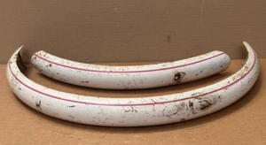 1965 Original Schwinn Hollywood Middleweight Bicycle Fenders White Pink 24" - Picture 1 of 15
