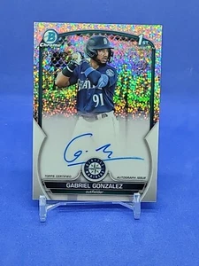 2023 Bowman Cromo Gabriel Gonzalez 1° Rifrattore Auto Macchie /299 - Foto 1 di 2