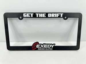 Exedy Racing Clutch License Plate Frame Black USA HTF - Picture 1 of 4