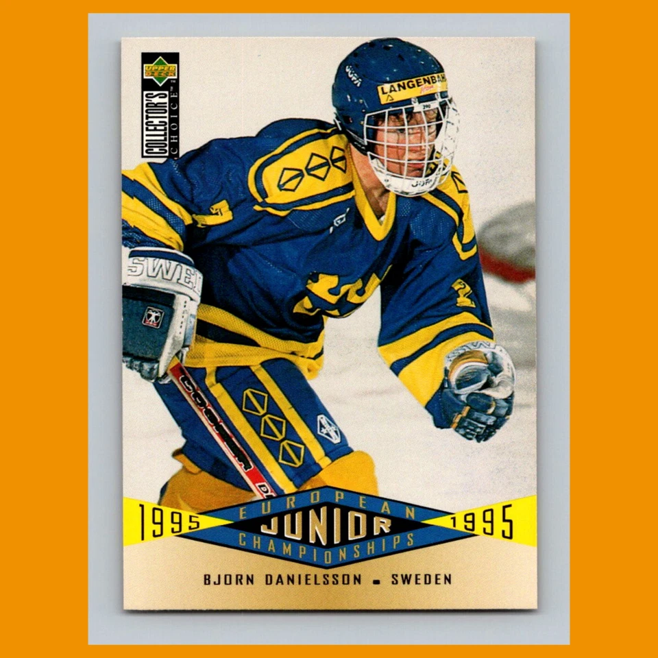 Bjorn Danielsson Rookie #342 1995-96 Collectors Choice Sweden Hockey Card NHL - Image 1 of 3