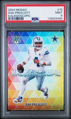 2024 Panini Mosaic Dak Prescott Caleidoscópico #10 PSA 9 Estuche Hit Cowboys🔥🔥 Foto 1 de 3